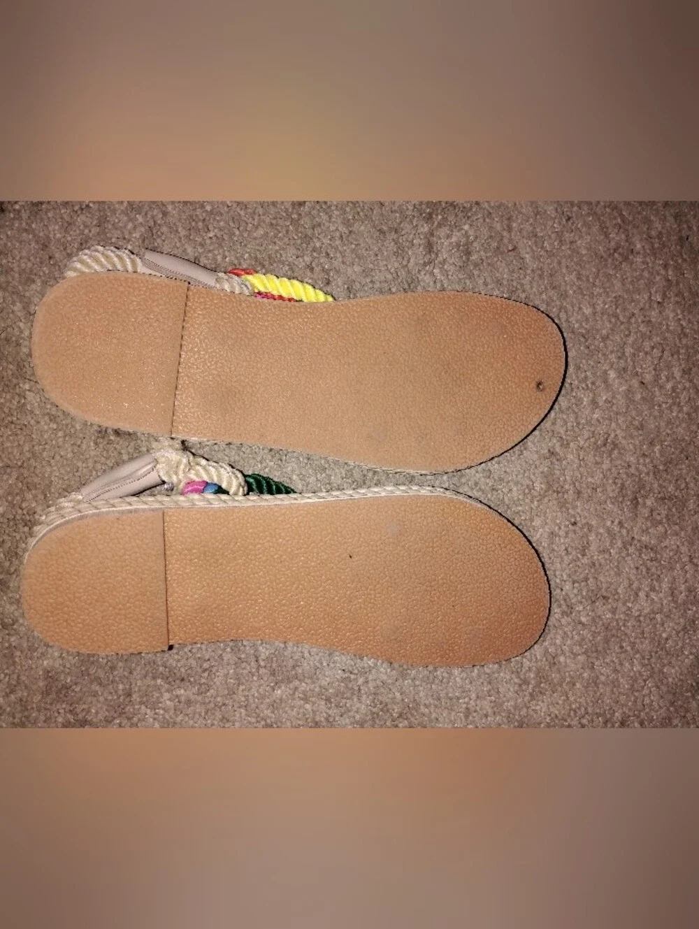 Multicolor Women's Rope Sandals - Picture 2 of 3